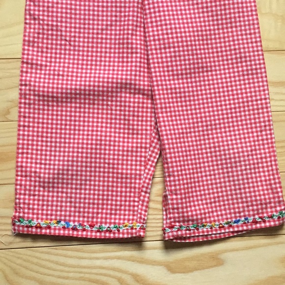 Girl’s 2 Piece Red and White Checked Gingham Set - Picture 3 of 5